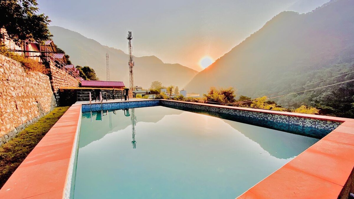 Cottage with River/Pool/All Meal - Rishikesh