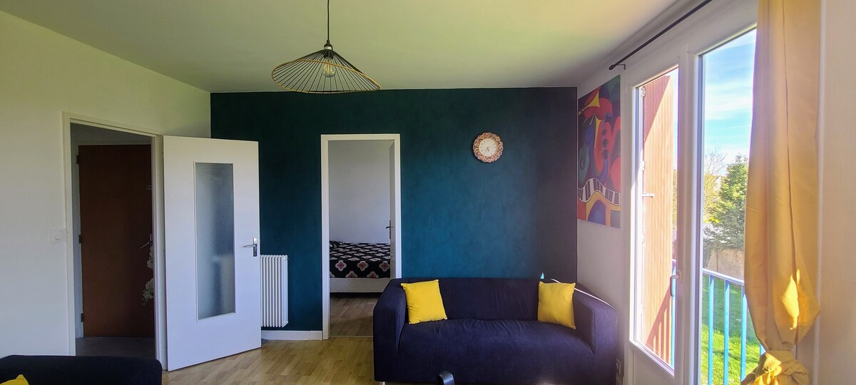 Apart 3 bedrooms 10 mn walk from Pontivy center.