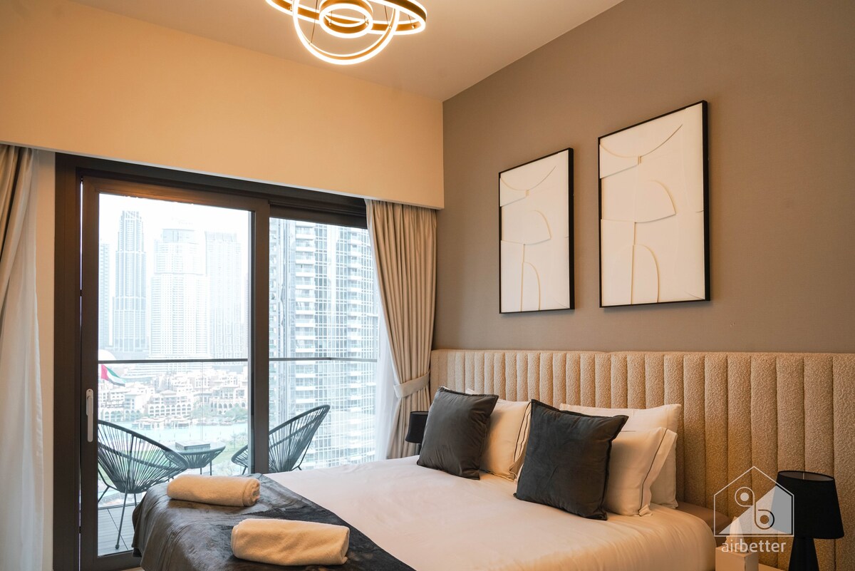 Luxury Burj Crown 4bedroom Balcony & City View