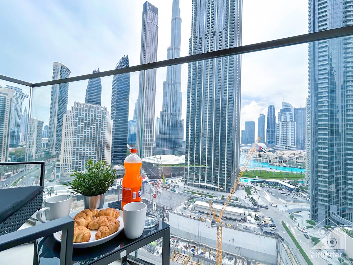 New ! Luxury Burj Crown 4 bedroom with Balcony