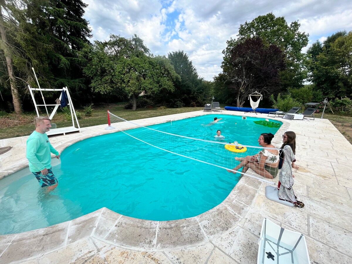 Cottage vert avec piscine à 40 min de Paris