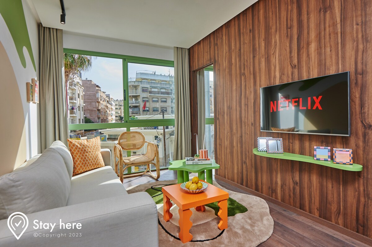 Stayhere Casablanca |1BR| Stylish Balcony View