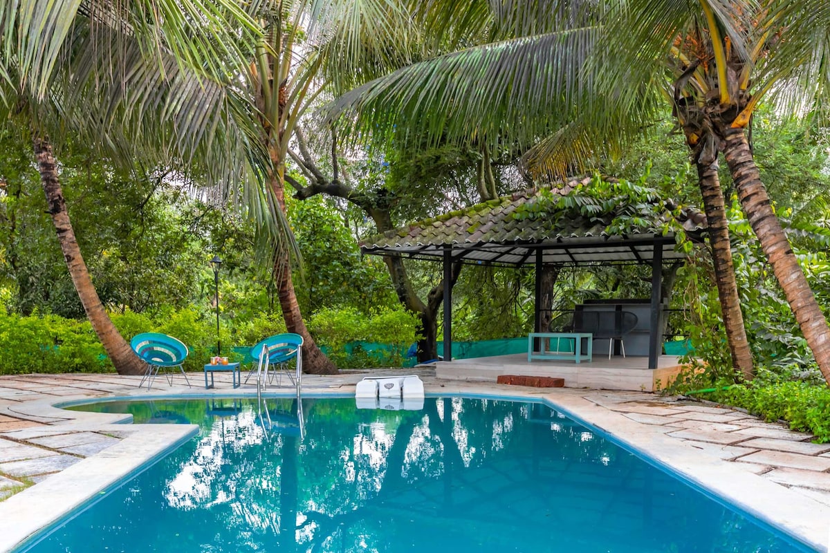 Boho Banyan- 3BHK Villa with Private Pool- Alibaug