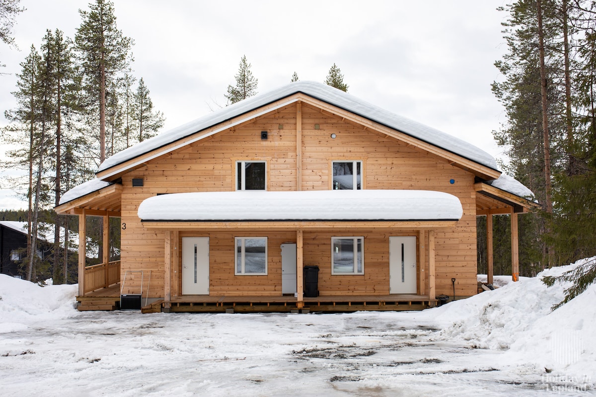 Holiday in Lapland - New log apartment in Levi
