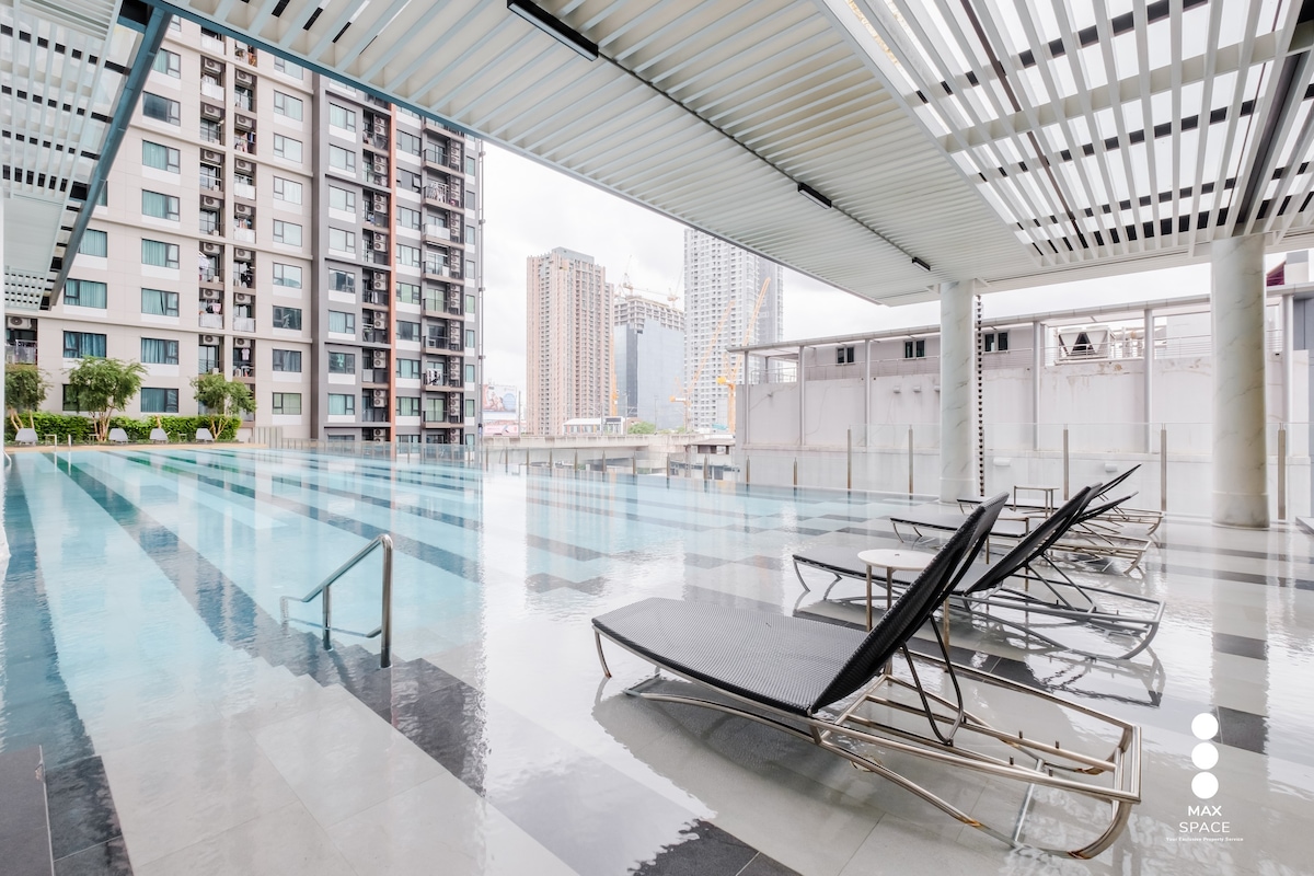 Large 1BR Walk-in Closet&Outdoor pool/Connect-MRT