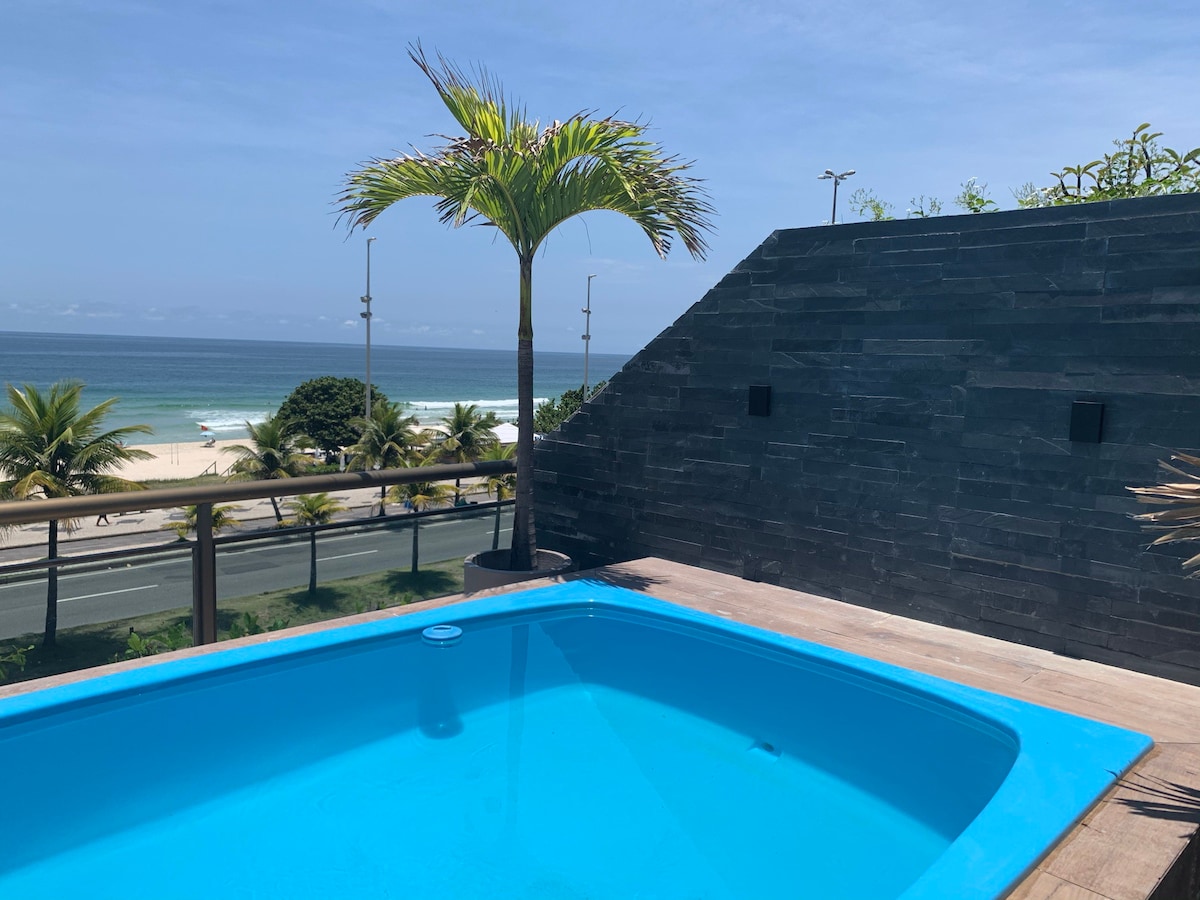 Frente MAR, piscina, Rio, Barra