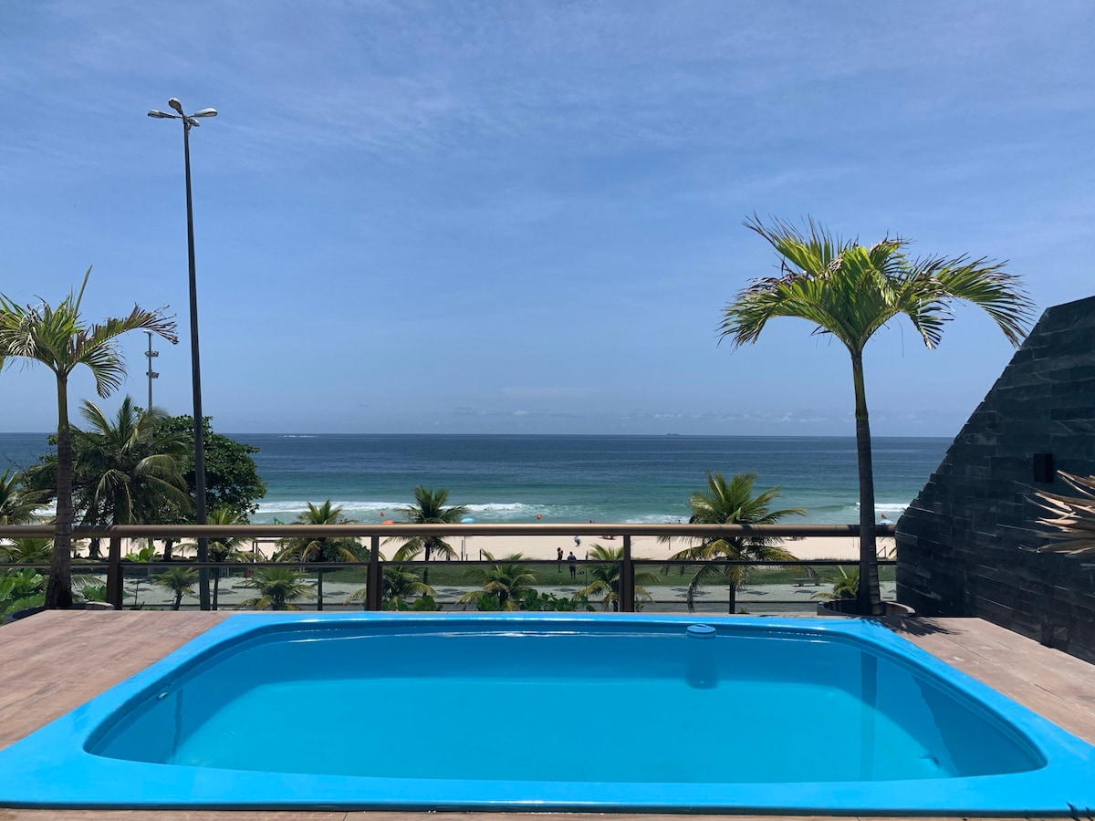 Frente MAR, piscina, Rio, Barra