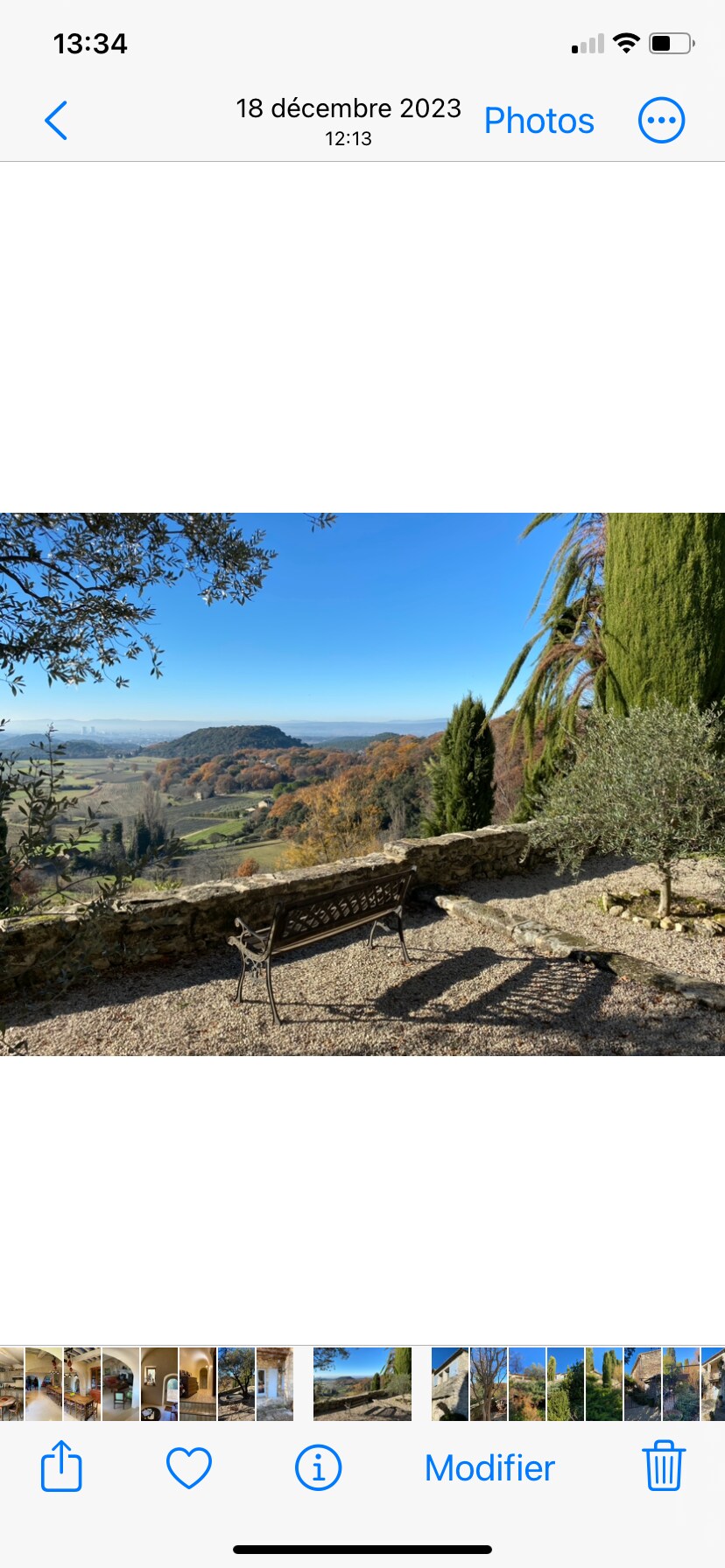 Loue Mas Provençal, vue dégagée