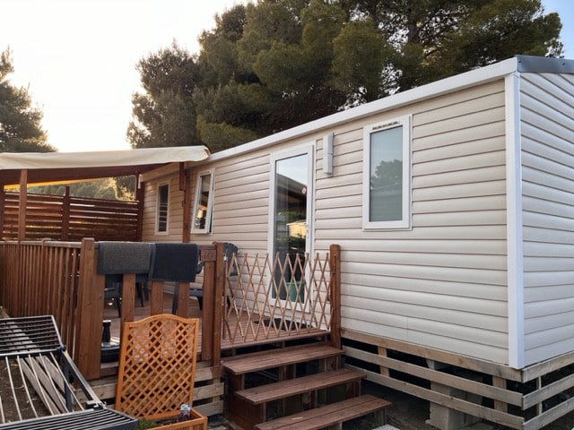Mobil home (Clim,Tv) - Camping Falaise Narbonne 4*