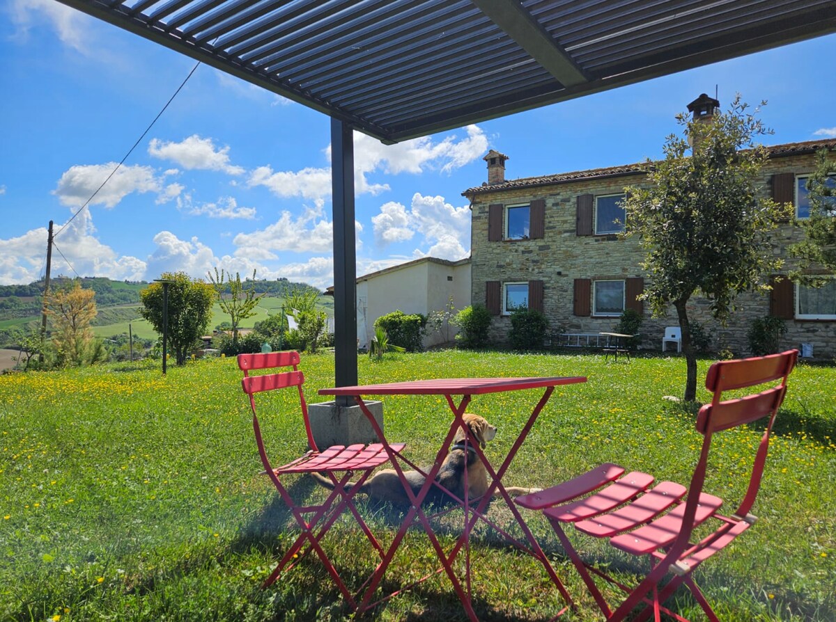 La Coccinella, camera e giardino