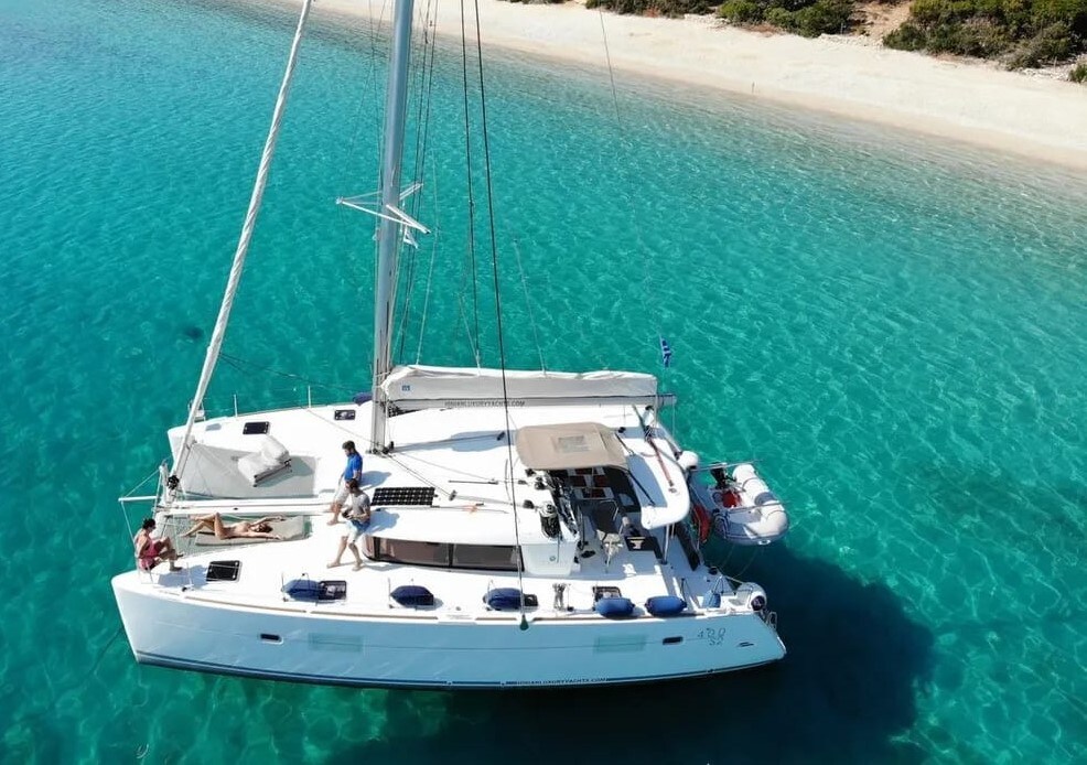 Catamaran in San Blás Islands, private boat