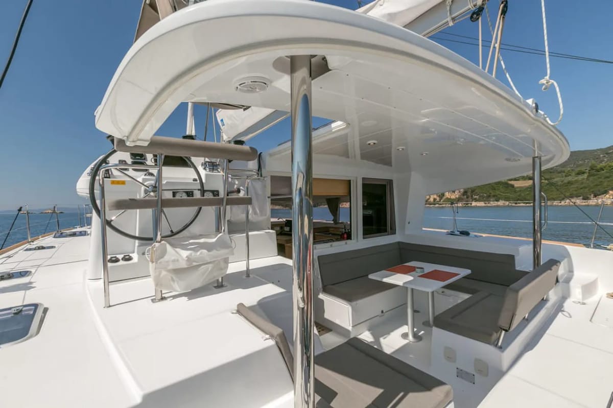 Catamaran in San Blás Islands, private boat