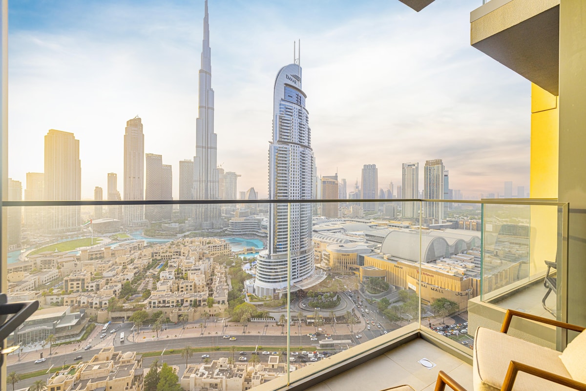 Luxury 2BR with Full Burj Khalifa & Fountain View