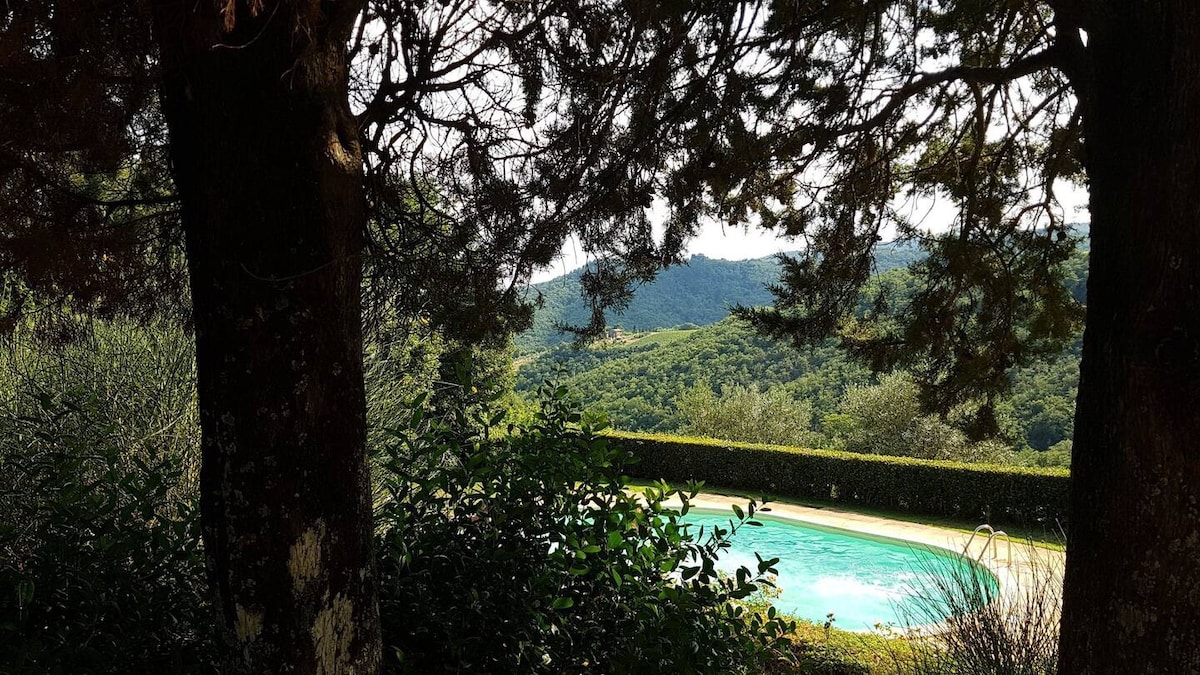 Tuscan Villa, Chianti and pool