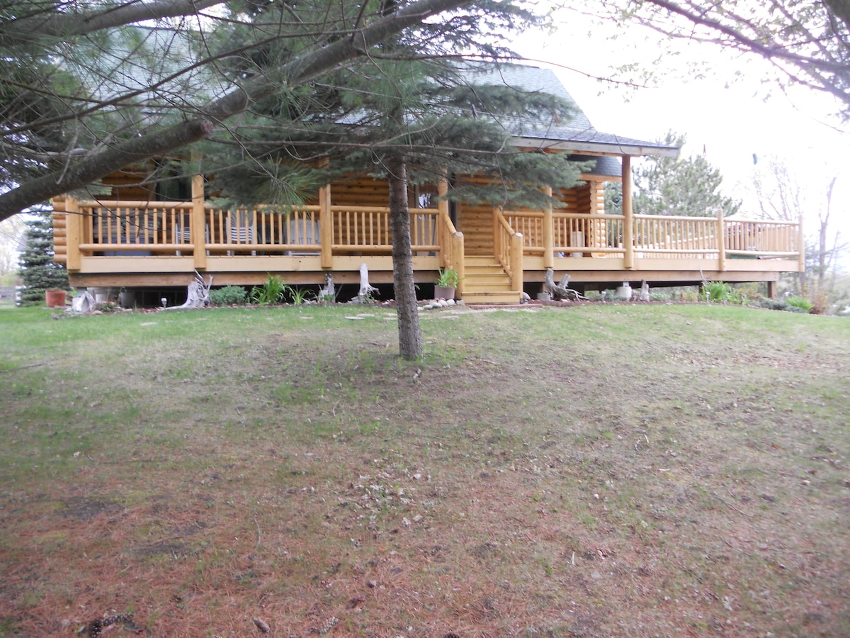 Log Home on the lake