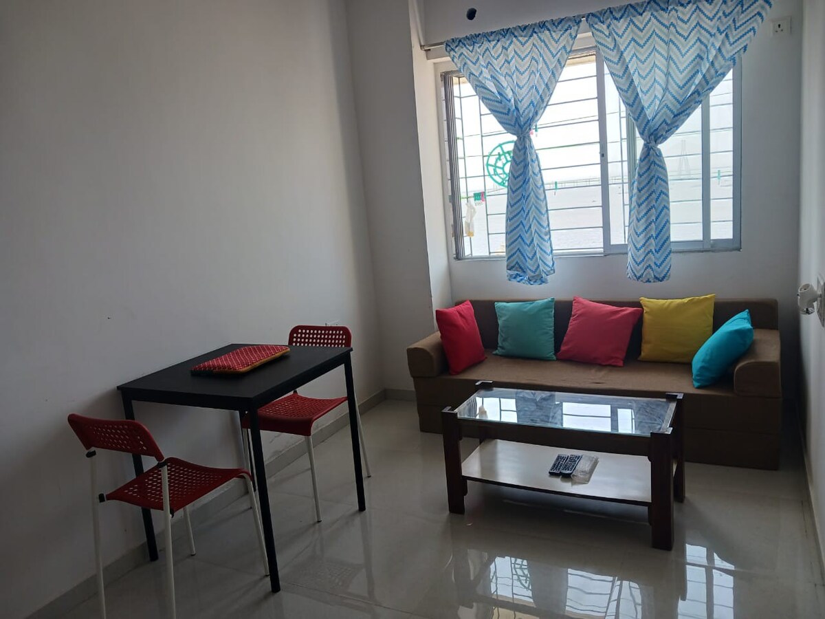 1BHK with clear view of the sea