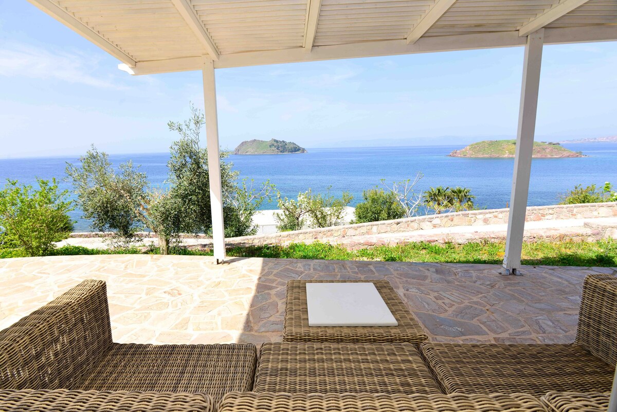 Lesvos Sea view apartment  with shared pool