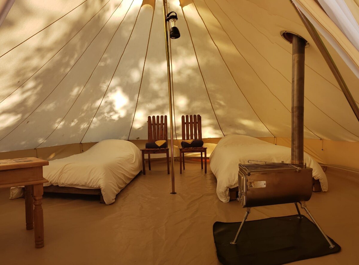 Bell tent in nature - 2 singles