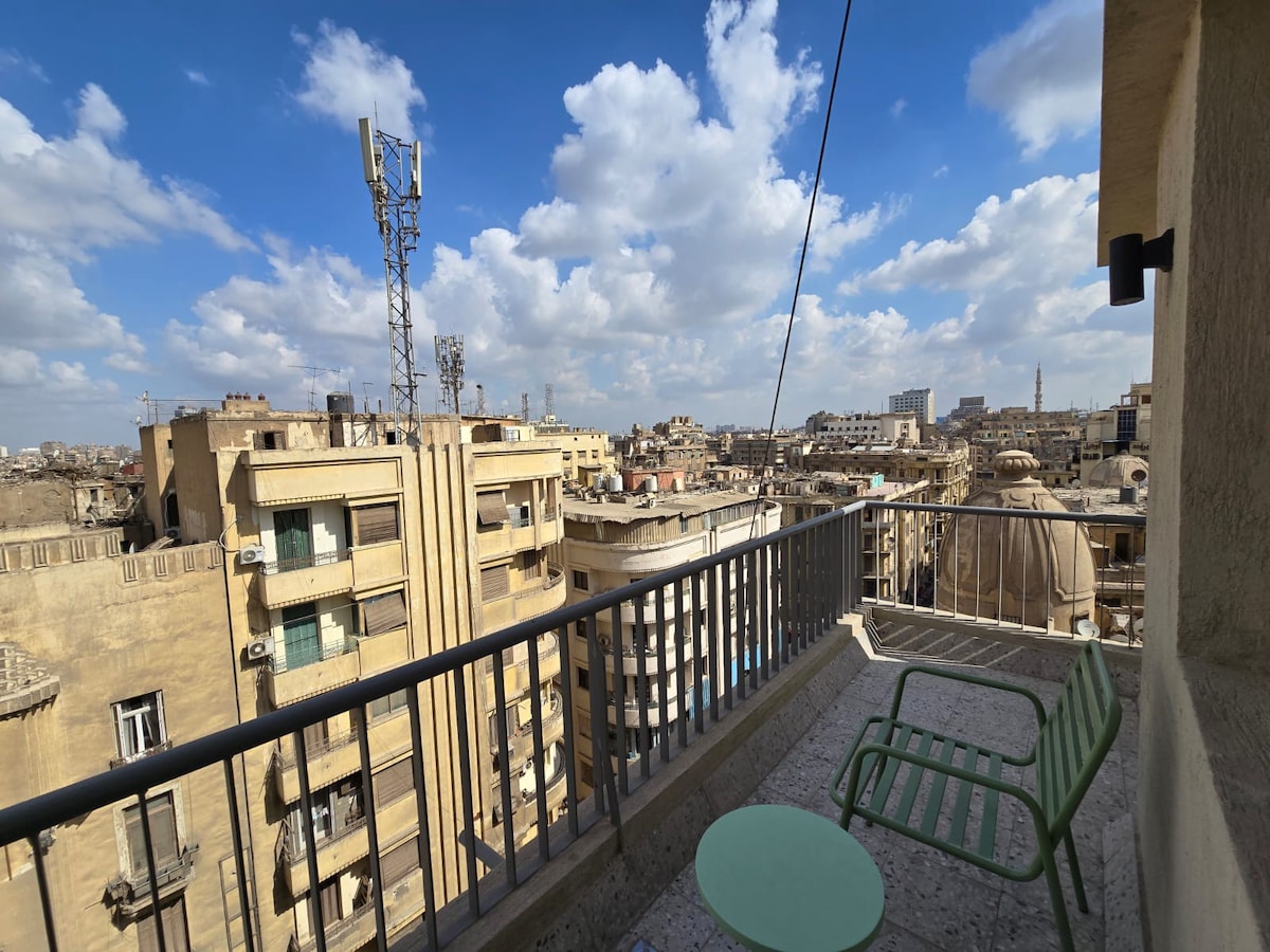 开罗市中心Brassbell l时尚单间公寓TH-1106