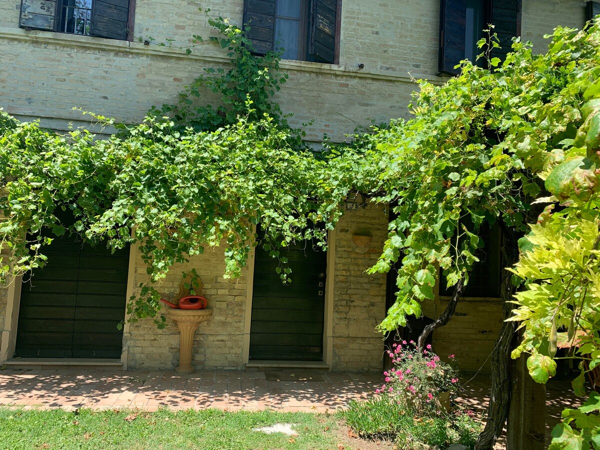 gottage wisteria farmhouse on the hill