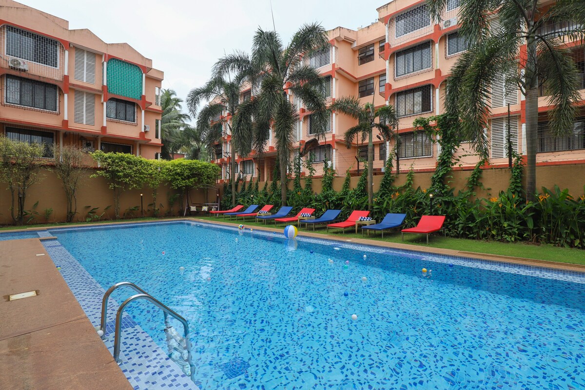 Fully Serviced Apartment with kitchen in Calangute