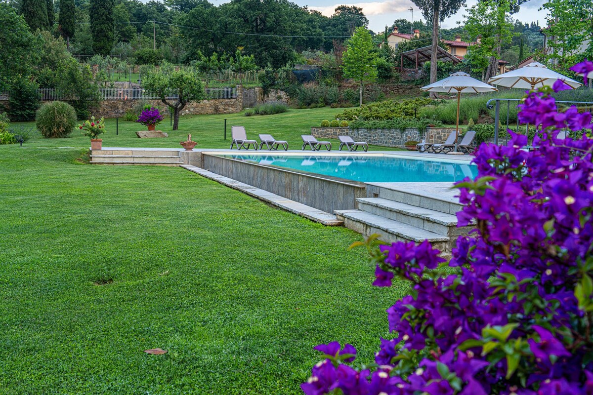 Toscana Casa con piscina e cortile