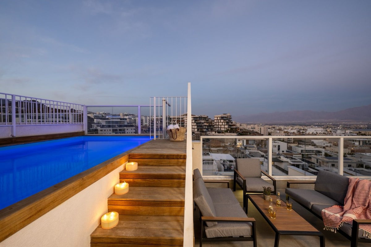 Mountain And Sea View-Penthouse with private pool