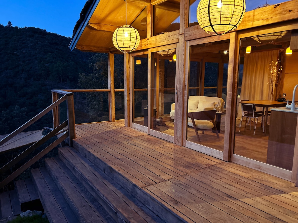Ikkyō Lodge ，配有私人北欧浴缸