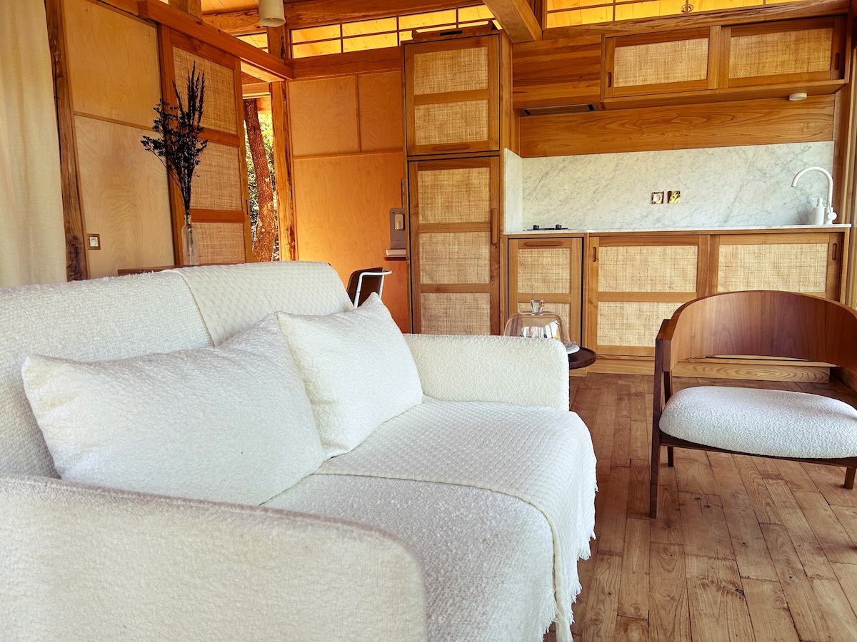 Ikkyō Lodge ，配有私人北欧浴缸