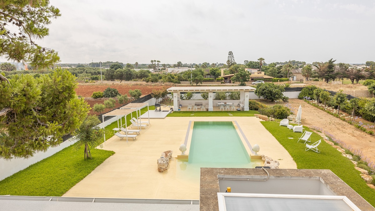 Villa Eriberto con piscina 3 camere, 8 posti