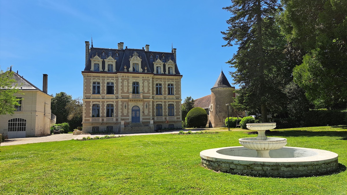 Mobil home en Touraine, dans le parc du château