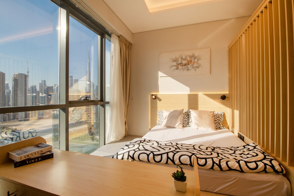 华丽的3间卧室，可欣赏哈利法塔（ Burj Khalifa ）的壮