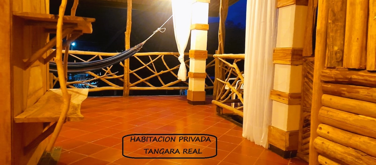 Habitación privada Tangara Real con balcón y vista