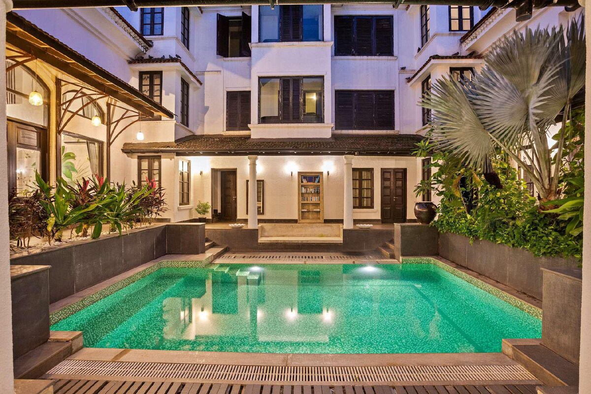 7BR Luxury Mansion w Private Pool at Candolim