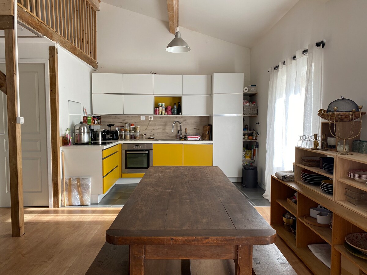 Chambre avec Salle de bain dans appart Loft