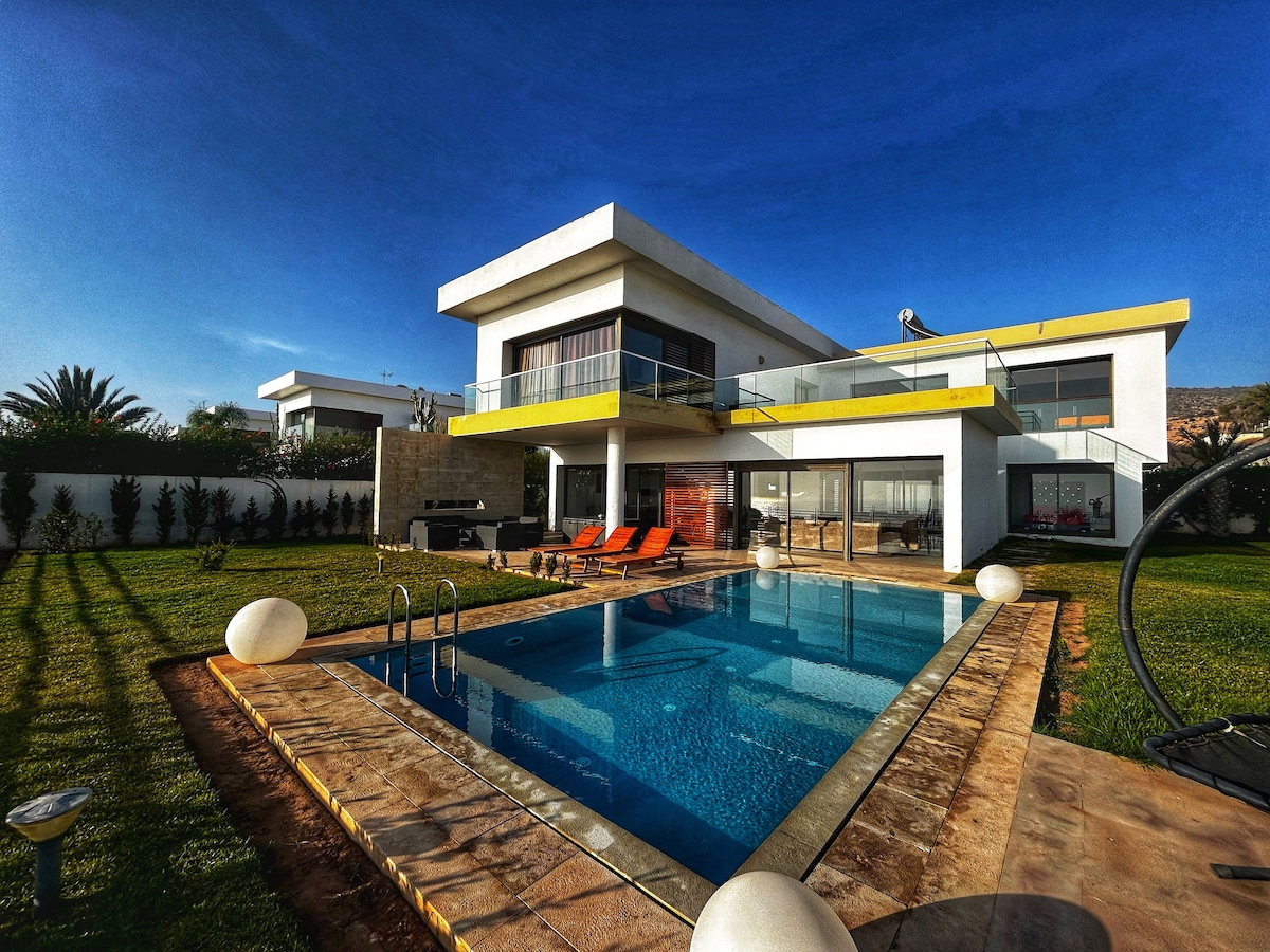 Villa panoramic view - Pool - 4ch - Taghazout bay