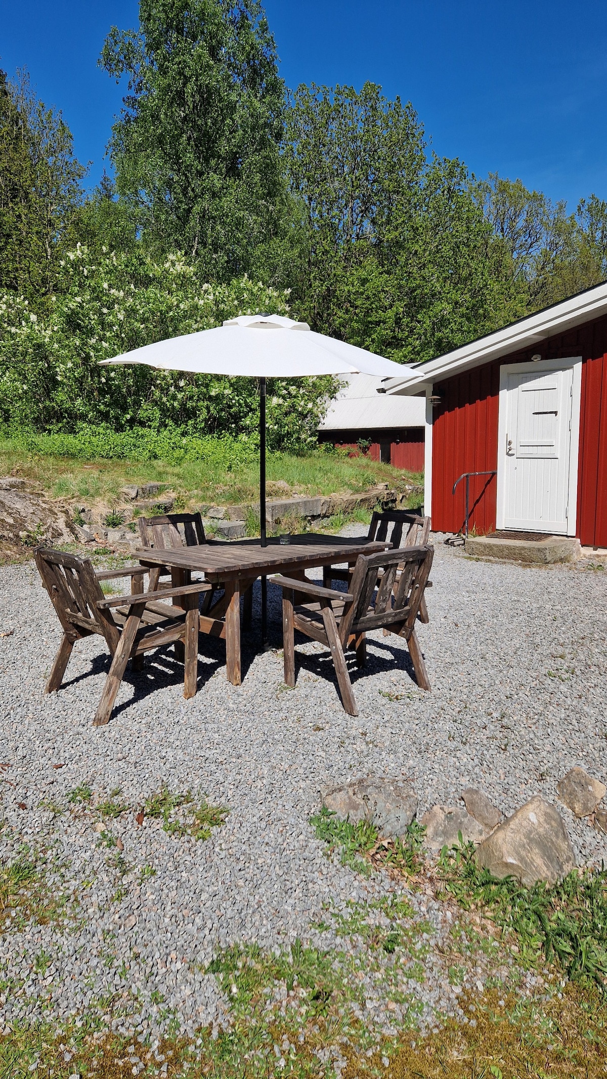 Cottage with lake and sauna