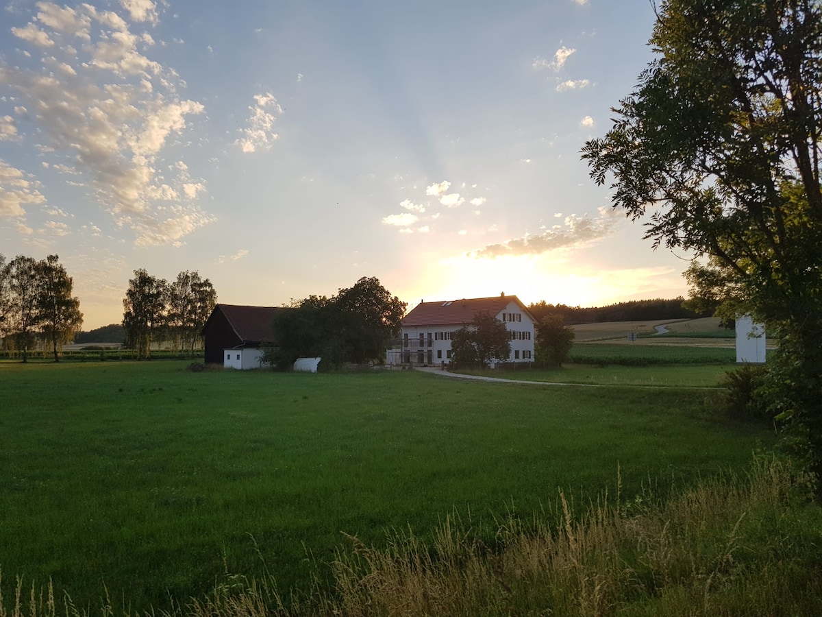 Haus an der Vils - rotes Zimmer