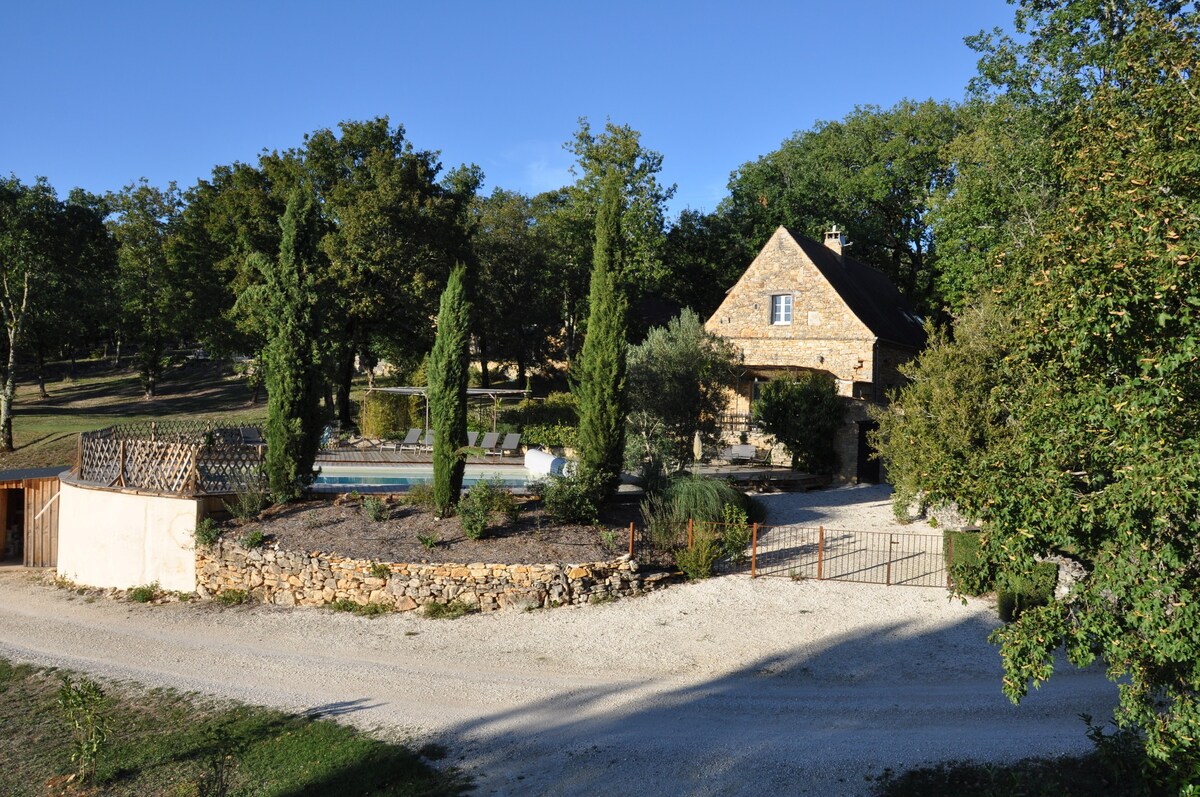 Périgord Sarlat Lascaux私人恒温泳池* * *