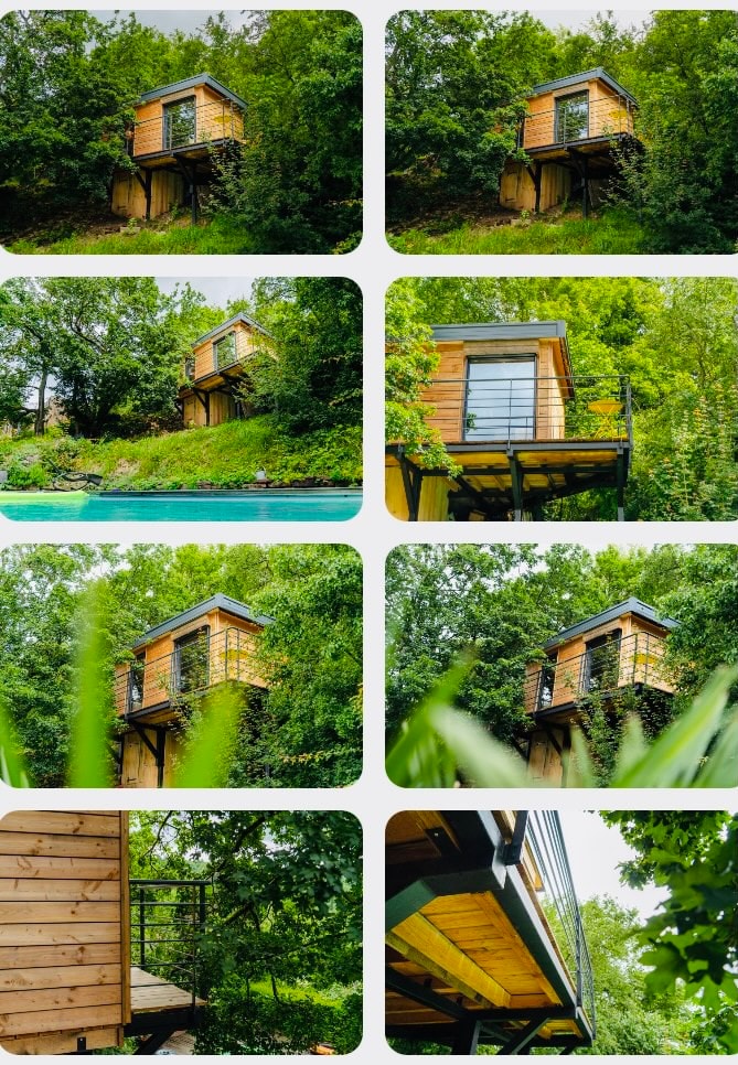 MoonLoft和泳池-森林中的隐秘小房子