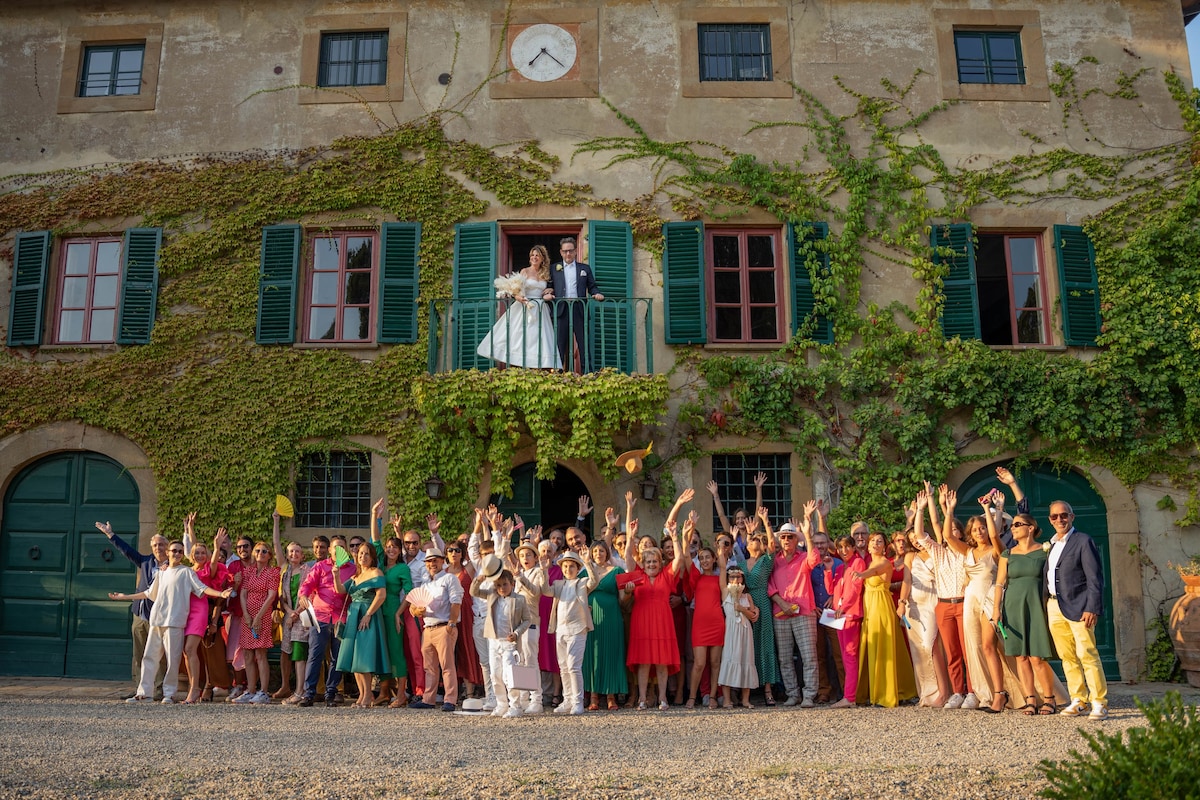 Villa Pozzolo 家庭聚会和欢乐的婚礼