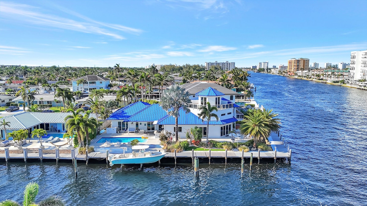 Pomp/Fort Lauderdale Beach 6 Bed Mansion on water
