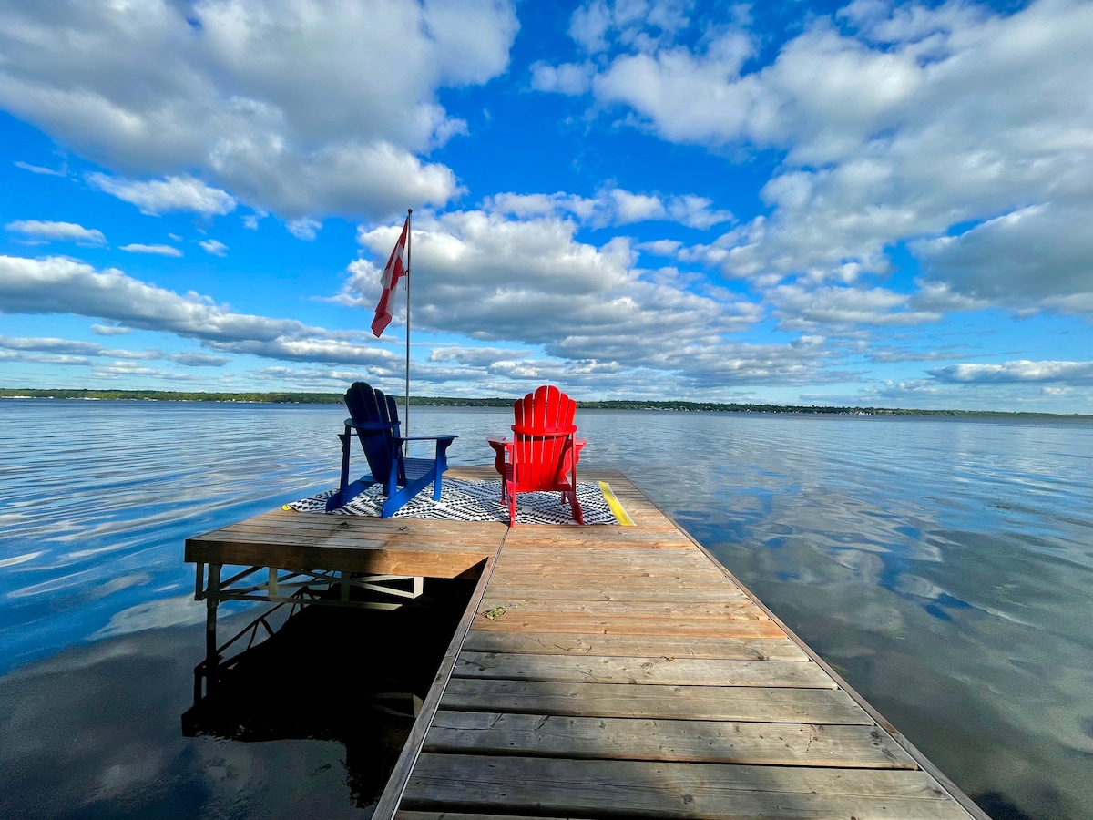 斯特金湖（ Sturgeon Lake ）设备齐全的小屋设施齐全