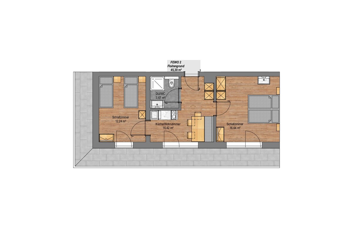 Apart Floitengrund, 45m² for 2-5 pers. - Mayrhofen