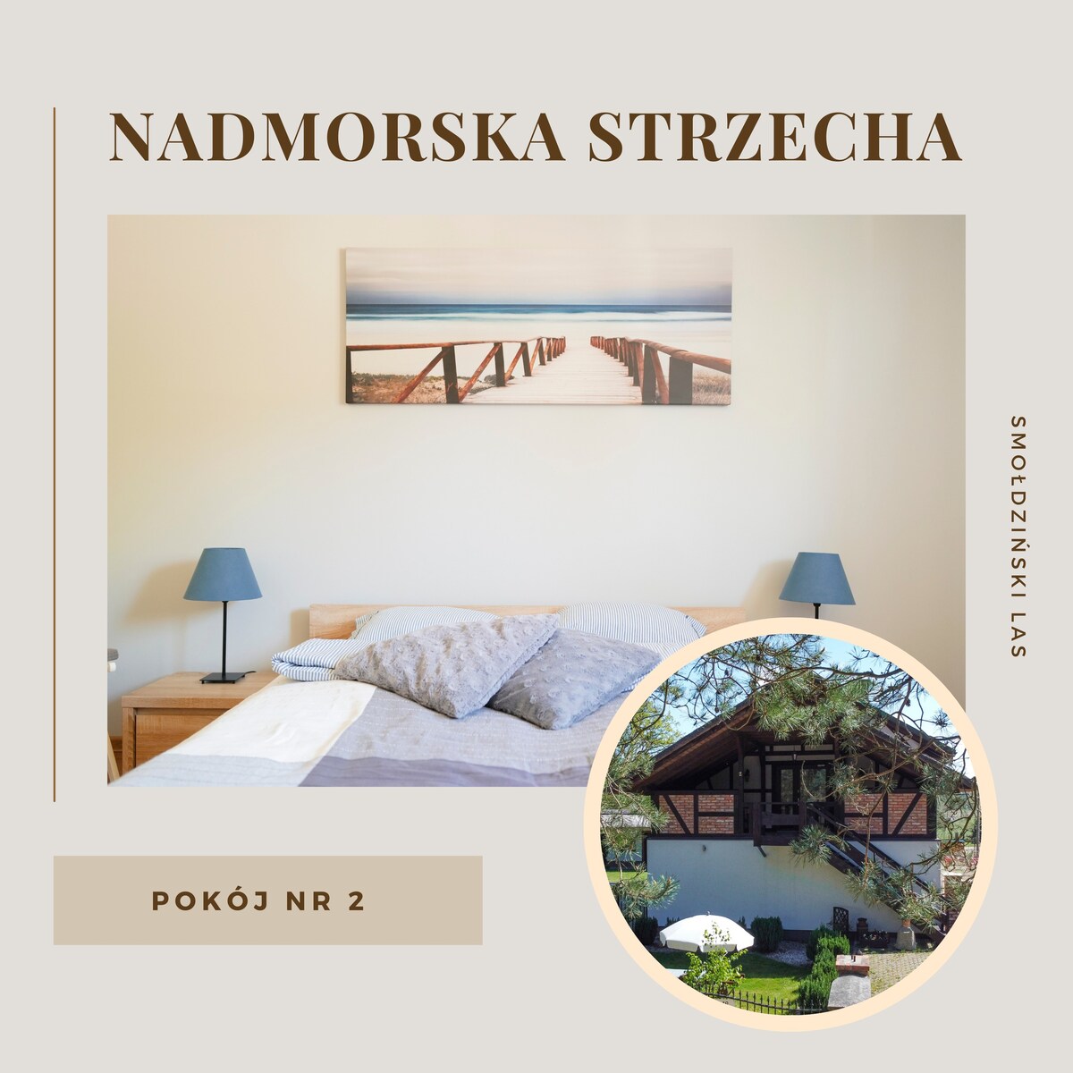 「Nadmorska Strzecha」- 2号房- （ 2人房）