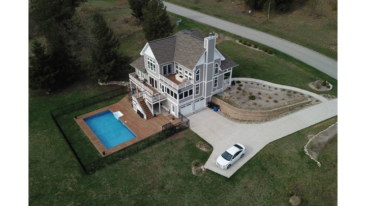 Lake Michigan View with Inground Heated Pool