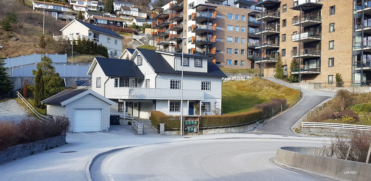 索贡达尔（ Sogndal ）中央插座公寓，花园区