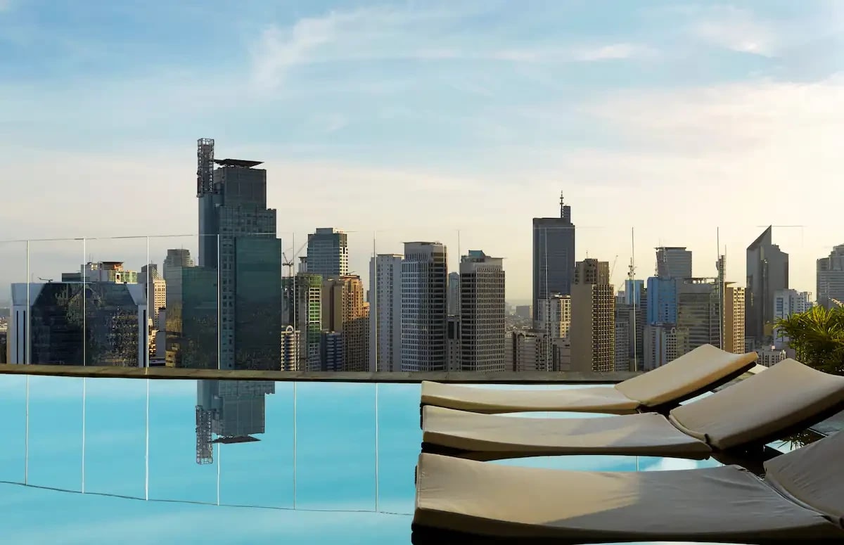 60楼高端公寓 无边泳池健身房看海景中文电视适合游客和商务人士Gramercy Residences