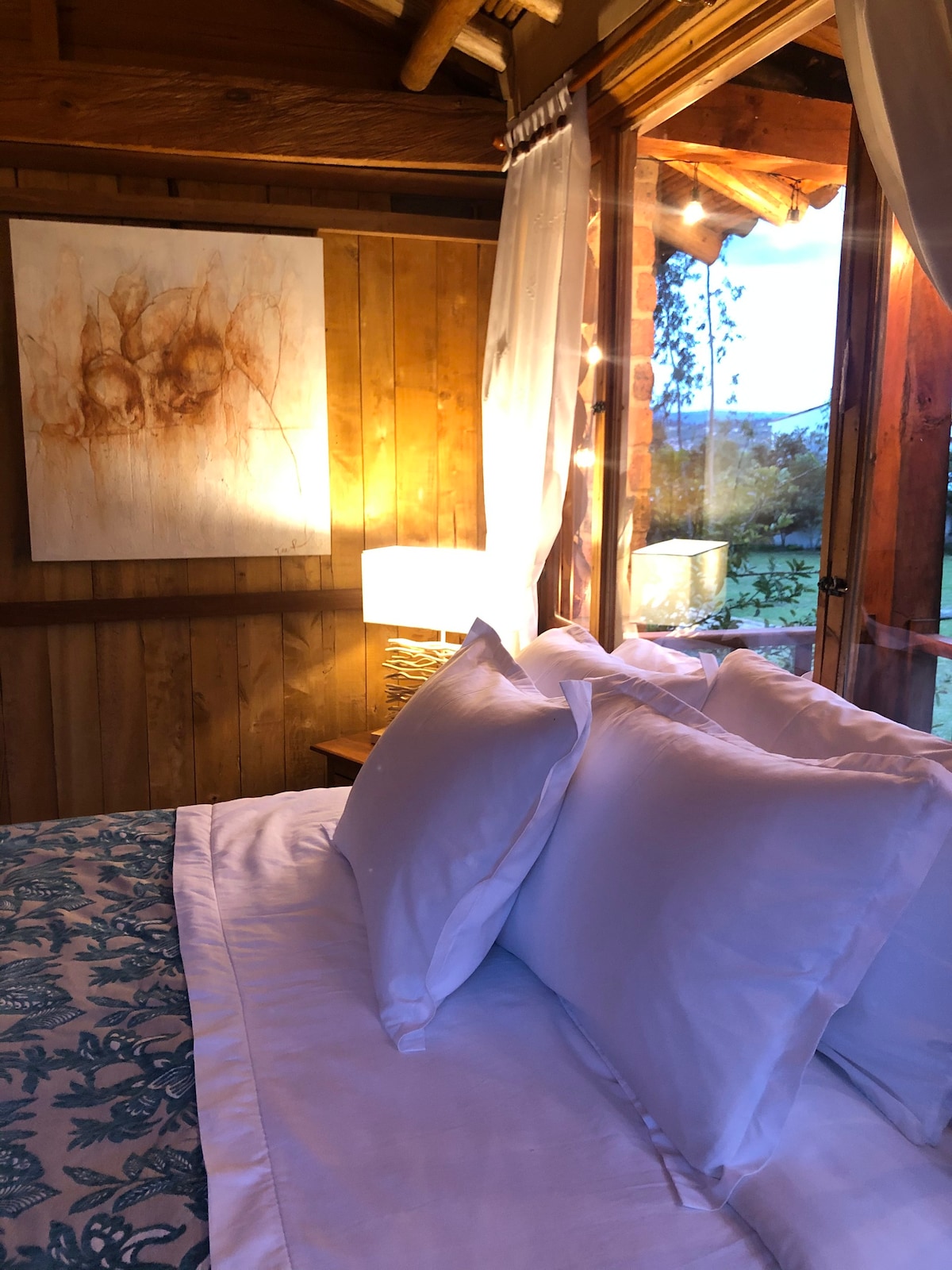 Cozy Log Cabin-Ojo de Agua-Villa de Leyva-WIFI