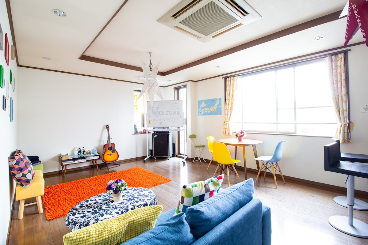 # OD1 Carol Guesthouse TSUU/直达箱根的公交车/方便的小田原地区